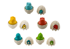 Lean Toys, geometryczne jaja dinozaurów, 6 szt.