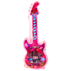 Lean Toys, gitara elektryczna, interaktywna, różowa, 29 cm
