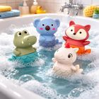 Lean Toys, gumowe zabawki do kąpieli, syrenki, 4 szt.