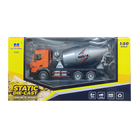Lean Toys, Huina, betoniarka, pojazd metalowy, pomarańczowa, 1:50