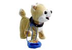 Lean Toys, husky, interaktywny piesek na smyczy + akcesoria