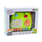 Lean Toys, interaktywne pianinko, dinozaur, zielony