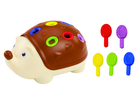 Lean Toys, jeżyk sensoryczny, patyczki, numerki kolorowe