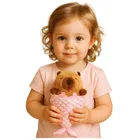 Lean Toys, kapibara syrenka, maskotka, różowa, 28 cm