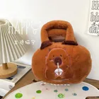 Lean Toys, kapibara z kubkiem, torba pluszowa, brązowa, 20 cm