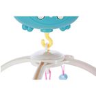 Lean Toys, karuzela do łóżeczka z pozytywką i lampką, misie, niebieska