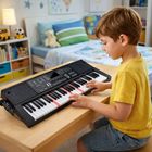 Lean Toys, keyboard z mikrofonem, 61 klawiszy