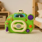 Lean Toys, kierownica, symulator jazdy, zabawka interkatywna, zielona