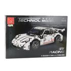 Lean Toys, klocki konstrukcyjne, Samochód GT Racing Biały, 1:14, 1268 elementów