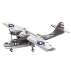 Lean Toys, klocki konstrukcyjne, samolot PBY-5A Catalina, 364 elementy