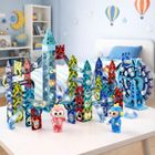 Lean Toys, klocki magnetyczne, tor kulkowy, koło młyńskie, 118 elementów