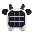 Lean Toys, kółko i krzyżyk + memory, gra elektroniczna 3w1, krowa biało czarna