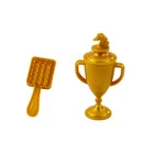 Lean Toys, koń z długą grzywą do czesania, figurka z akcesoriami, biały