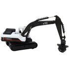 Lean Toys, koparka z chwytakiem i ruchomą łyżką