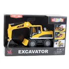 Lean Toys, koparko-spycharka, interaktywny pojazd budowlany