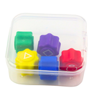 Lean Toys, kości do gry w gonggi hacele, gra zręcznościowa z etui, 5 szt.