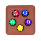 Lean Toys, kości do gry w Gonggi Hacele, gra zręcznościowa z podstawką, 5 szt.