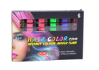 Lean Toys, kreda do koloryzacji włosów, połysk, 6 szt.