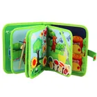 Lean Toys, książeczka sensoryczna 3D, filcowa, dzikie zwierzęta