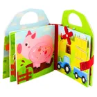 Lean Toys, książeczka sensoryczna 3D, filcowa, farma