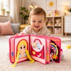 Lean Toys, książeczka sensoryczna 3D, filcowa, księżniczki