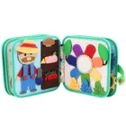 Lean Toys, książeczka sensoryczna 3D, filcowa, zwierzęta domowe