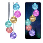 Lean Toys, lampki solarne ogrodowe LED, dzwonki, kule, marokańskie, 70 cm