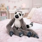 Lean Toys, lemur z długimi łapkami na rzepy, maskotka, 35 cm