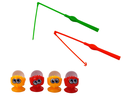 Lean Toys, Łowienie rybek, gra zręcznościowa, dinozaur