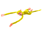 Lean Toys, małpka, maskotka interaktywna, żółta, 80 cm