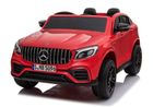 Lean Toys, Mercedes-Benz GLC 63S, pojazd na akumulator, czerwony lakierowany