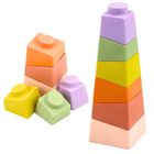 Lean Toys, miękkie klocki edukacyjne, gumowe, dinozaury, 14 elementów