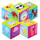 Lean Toys, miękkie klocki edukacyjne z angielskimi napisami, 8 elementów