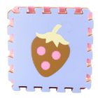 Lean Toys, miękkie puzzle, mata edukacyjna, owoce i słodycze, 16 elementów