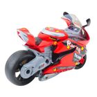 Lean Toys, motocykl do rozkręcania, warsztat, interaktywny, czerwony