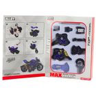 Lean Toys, motocykl, metalowy pojazd do skręcania, 1:14