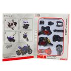 Lean Toys, motocykl, metalowy pojazd do skręcania, 1:14