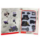 Lean Toys, motocykl, metalowy pojazd do skręcania, 1:14