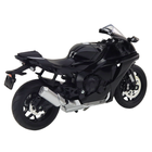 Lean Toys, motocykl, pojazd interaktywny, metalowy, czarno-srebrny, 1:12