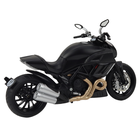 Lean Toys, motocykl, pojazd interaktywny, metalowy, czarno-złoty, 1:12