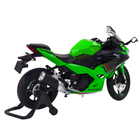Lean Toys, motocykl, pojazd interaktywny, metalowy, zielony, 1:12