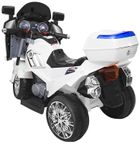 Lean Toys, Motor, pojazd na akumulator, biały