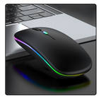 Lean Toys, mysz bezprzewodowa, zasięg 10m, czarna