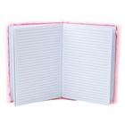 Lean Toys, notatnik pluszowy A5, 80 kartek, linia, Kryształowe Serca, 1 szt.