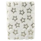 Lean Toys, notatnik pluszowy A5, 80 kartek, linia, Złote gwiazdki