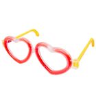 Lean Toys, okulary fluorescencyjne, serca, świecące w ciemności