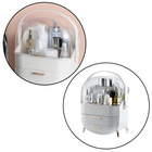 Lean Toys, organizer na kosmetyki, dwie szuflady, biały