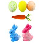 Lean Toys, ozdoby wielkanocne w koszyczku, 6 szt.