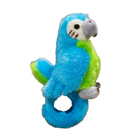 Lean Toys, papuga, pluszowa opaska na rękę maskotka, niebieska