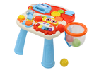 Lean Toys, pchacz stolik edukacyjny interaktywny, 2w1, czerwony
